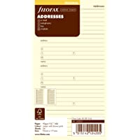 Filofax Personal - Recambio para agenda de anillas- agenda de contactos (nombre- dirección postal- dirección de correo…